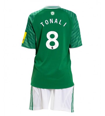 Newcastle United Sandro Tonali #8 Udebanesæt Børn 2025-26 Kort ærmer (+ korte bukser)